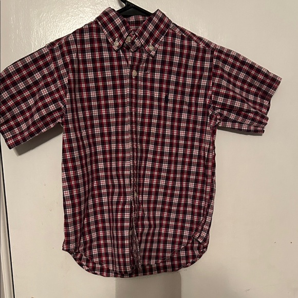 Other - Red Plaid Short Sleeve Shirt